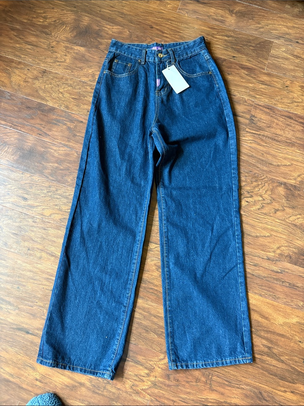Christian Audigier Women's Straight-Leg Jeans in Indigo Blue